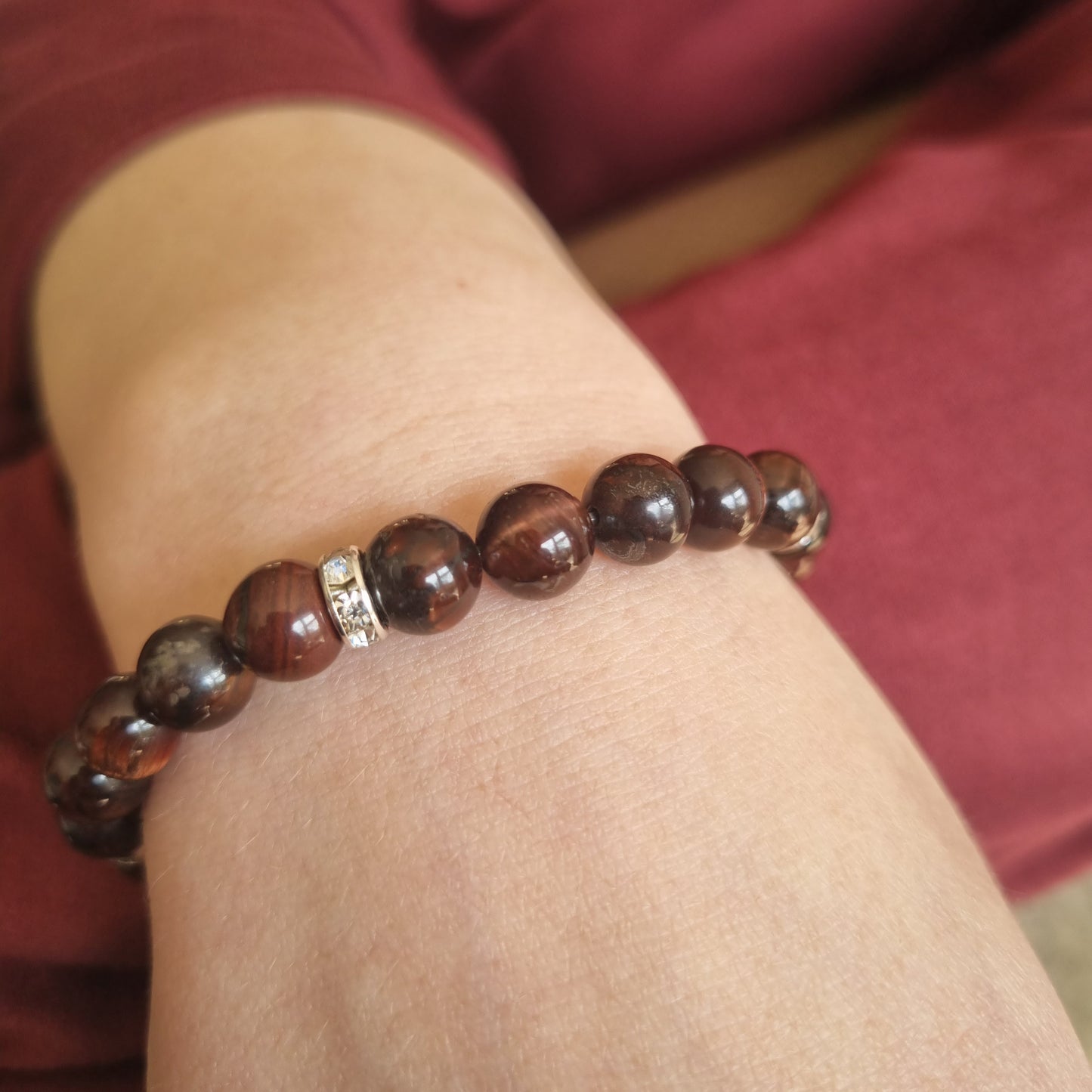 Red Tiger's Eye Bracelet