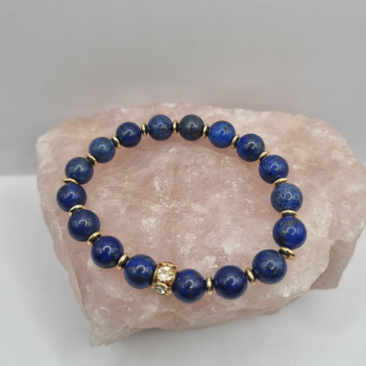 Lapis Lazuli with Gold spacers