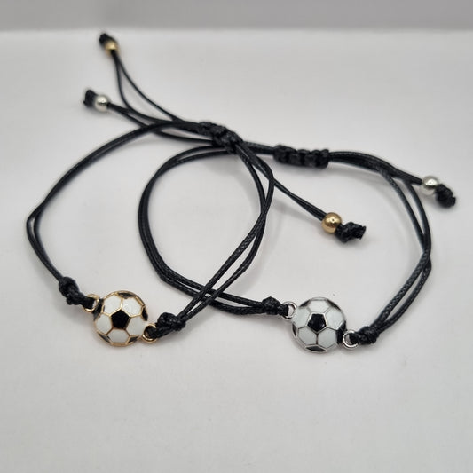 Soccer Macrame Bracelets