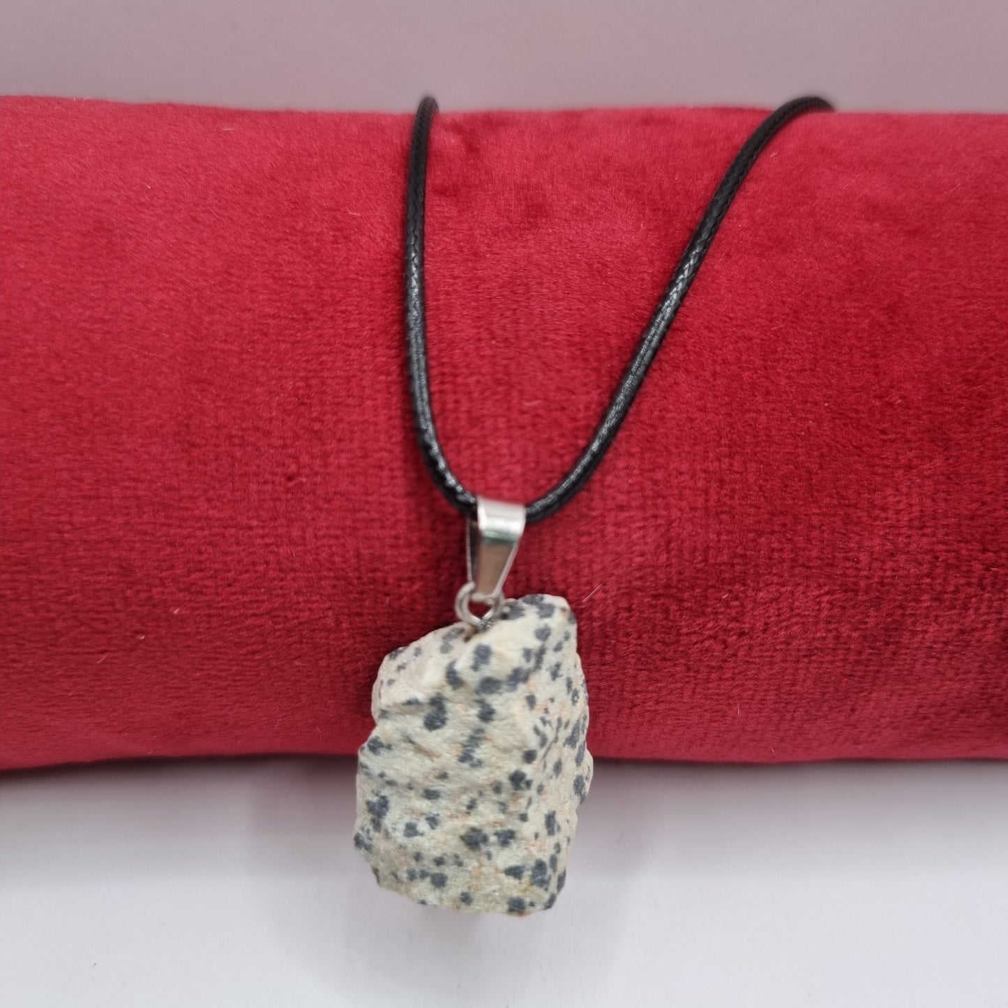 Rough Dalmatian Jasper Necklace