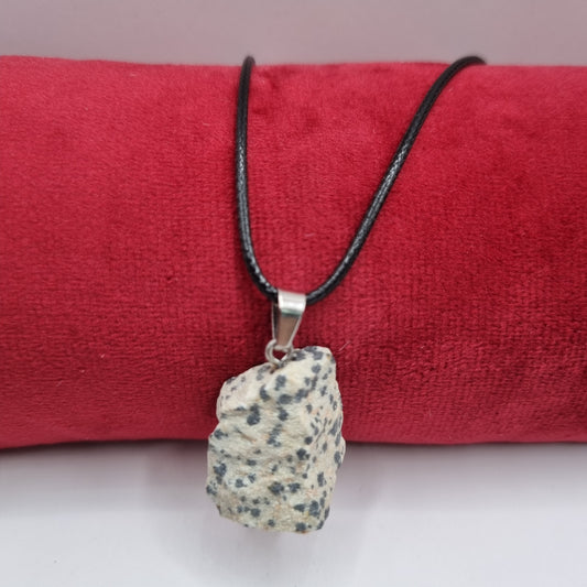 Rough Dalmatian Jasper Necklace