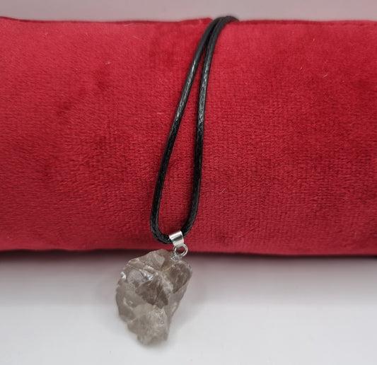Rough Smokey Quartz Necklace