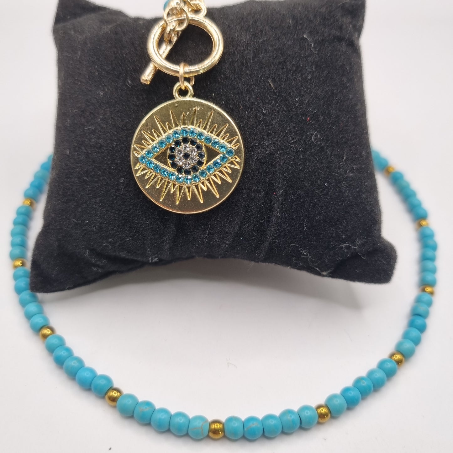 Evil Eye Beaded Necklace