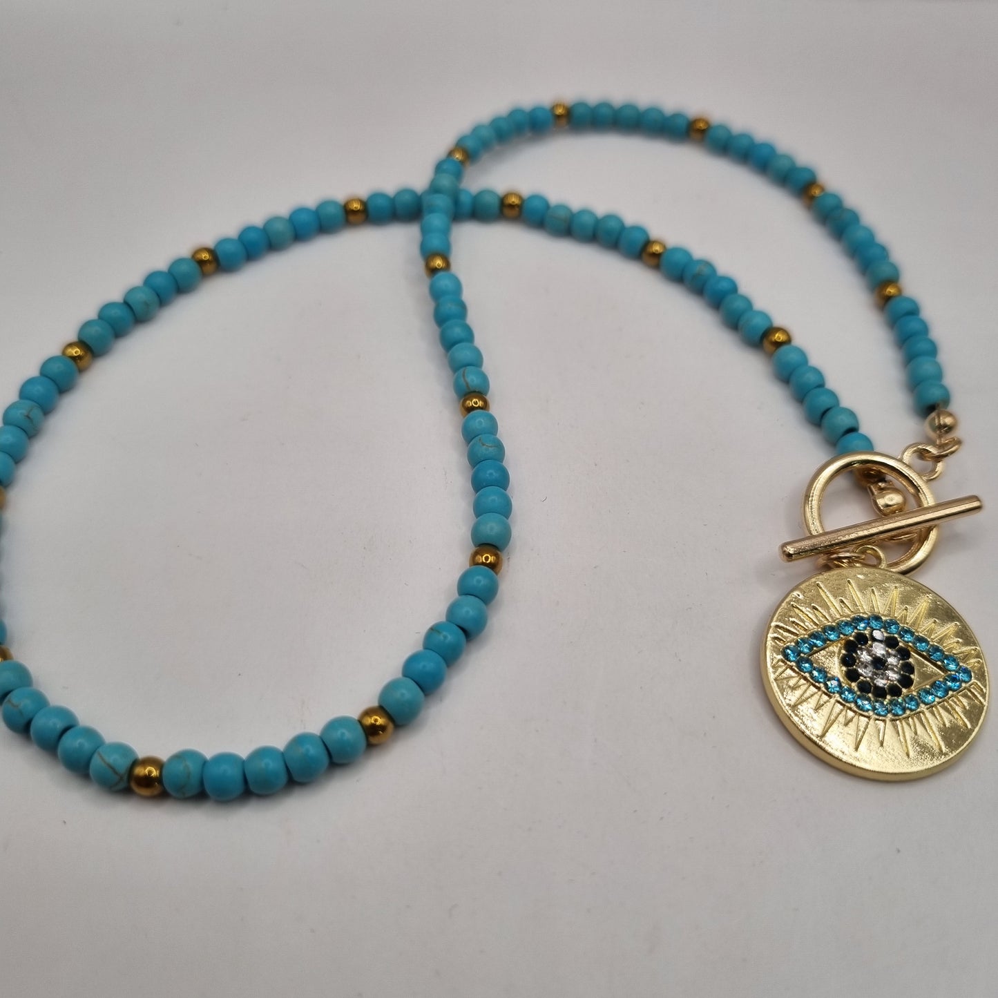 Evil Eye Beaded Necklace
