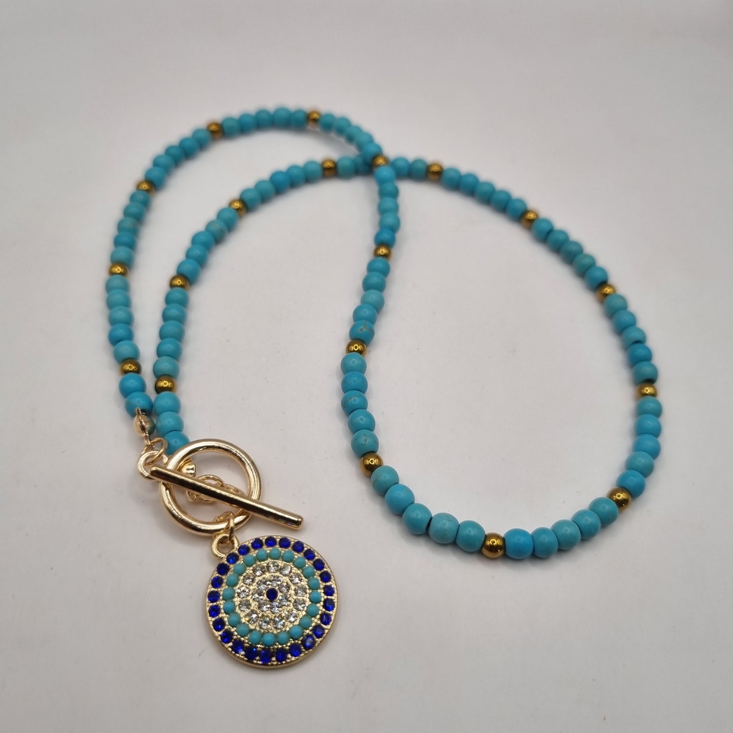 Evil Eye Beaded Necklace