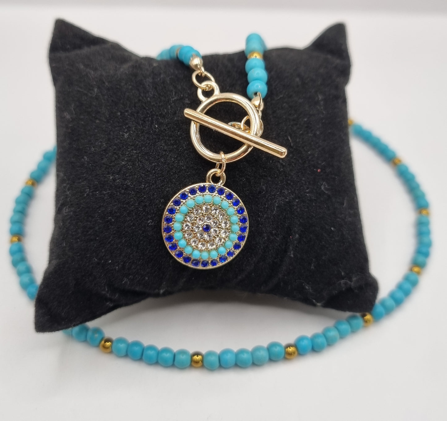 Evil Eye Beaded Necklace