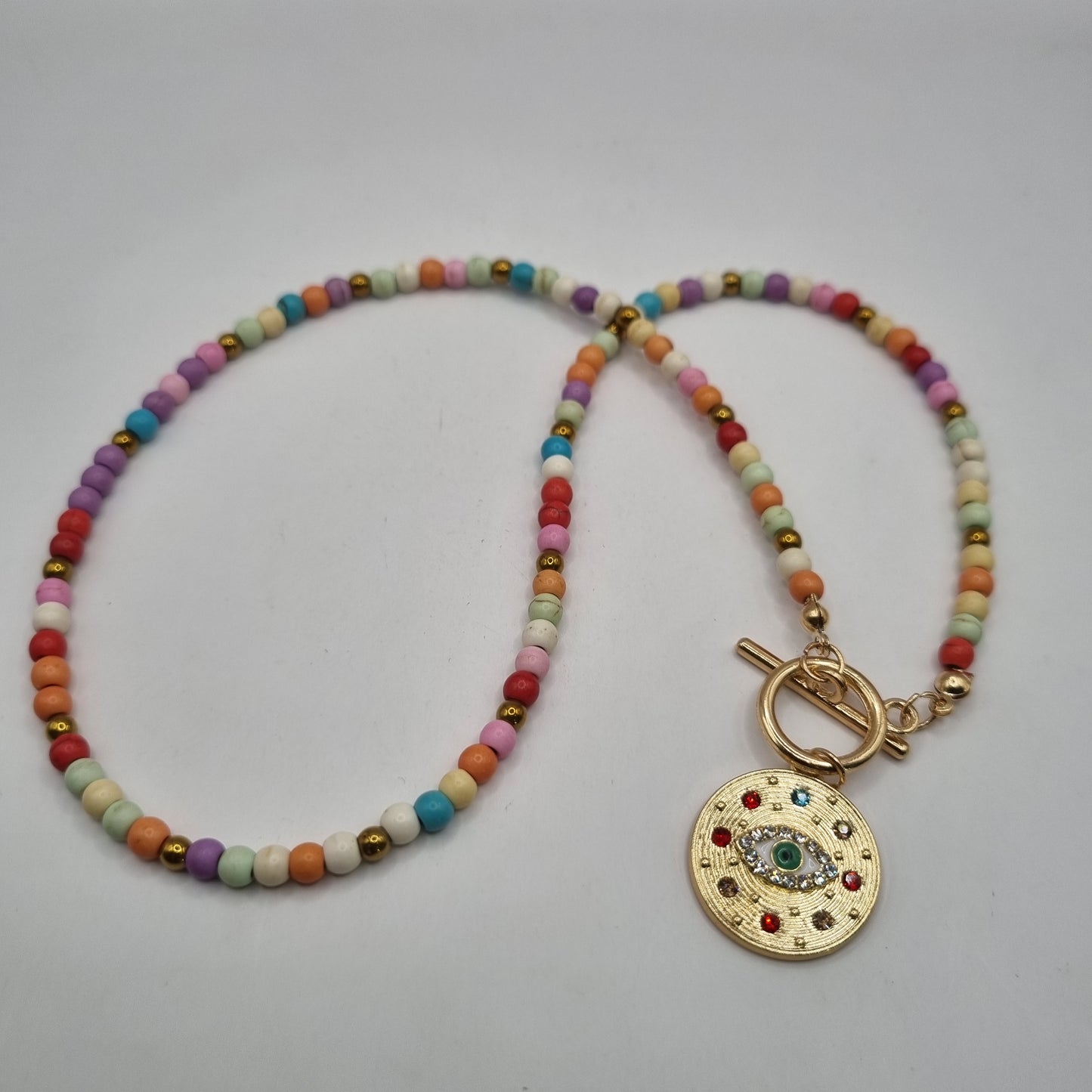 Evil Eye Beaded Necklace