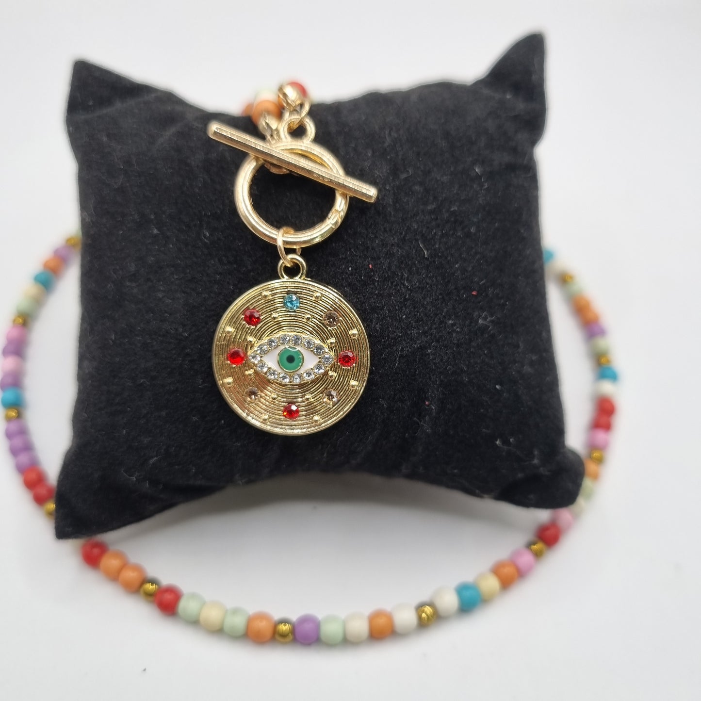 Evil Eye Beaded Necklace