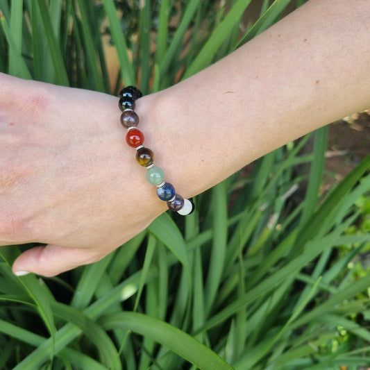 Chakra and Agate Bracelet