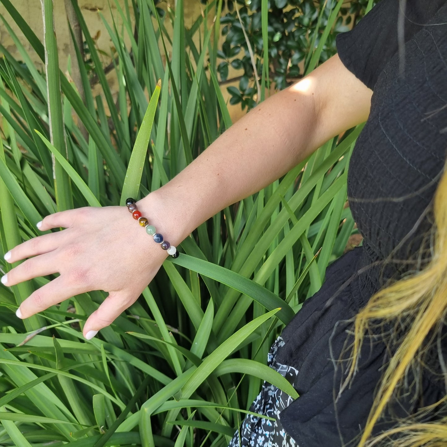 Chakra and Agate Bracelet