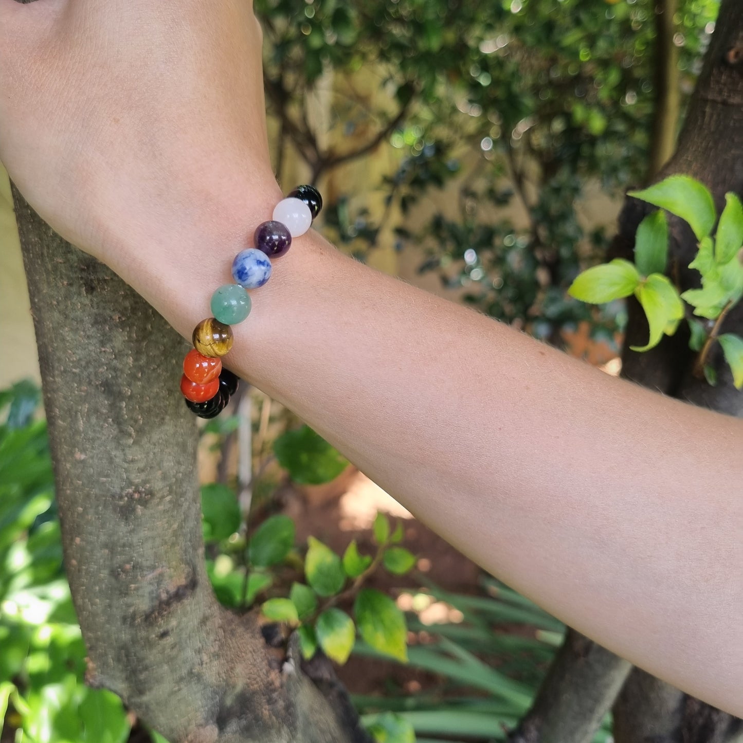 Chakra and Agate Bracelet