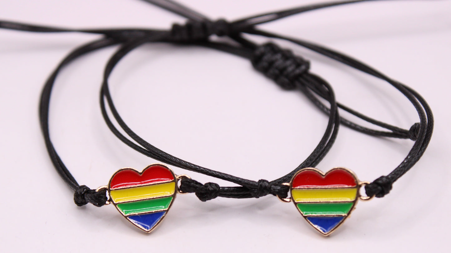 Adjustable Macrame Pride Bracelets