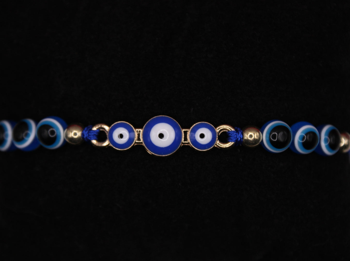 Evil Eye Macrame Adjustable Bracelet