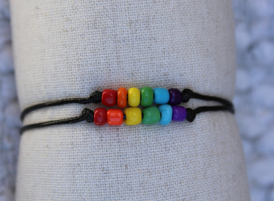 Adjustable Macrame Pride Bracelets