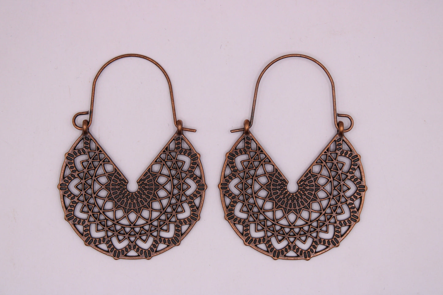 Bronze Boho Hanging Earrings