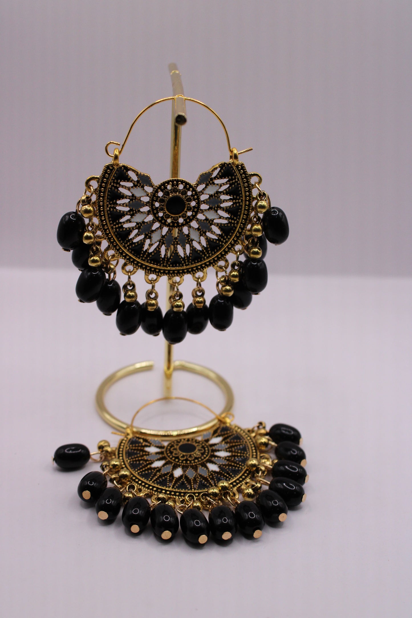 Moroccan Style Black Earrings