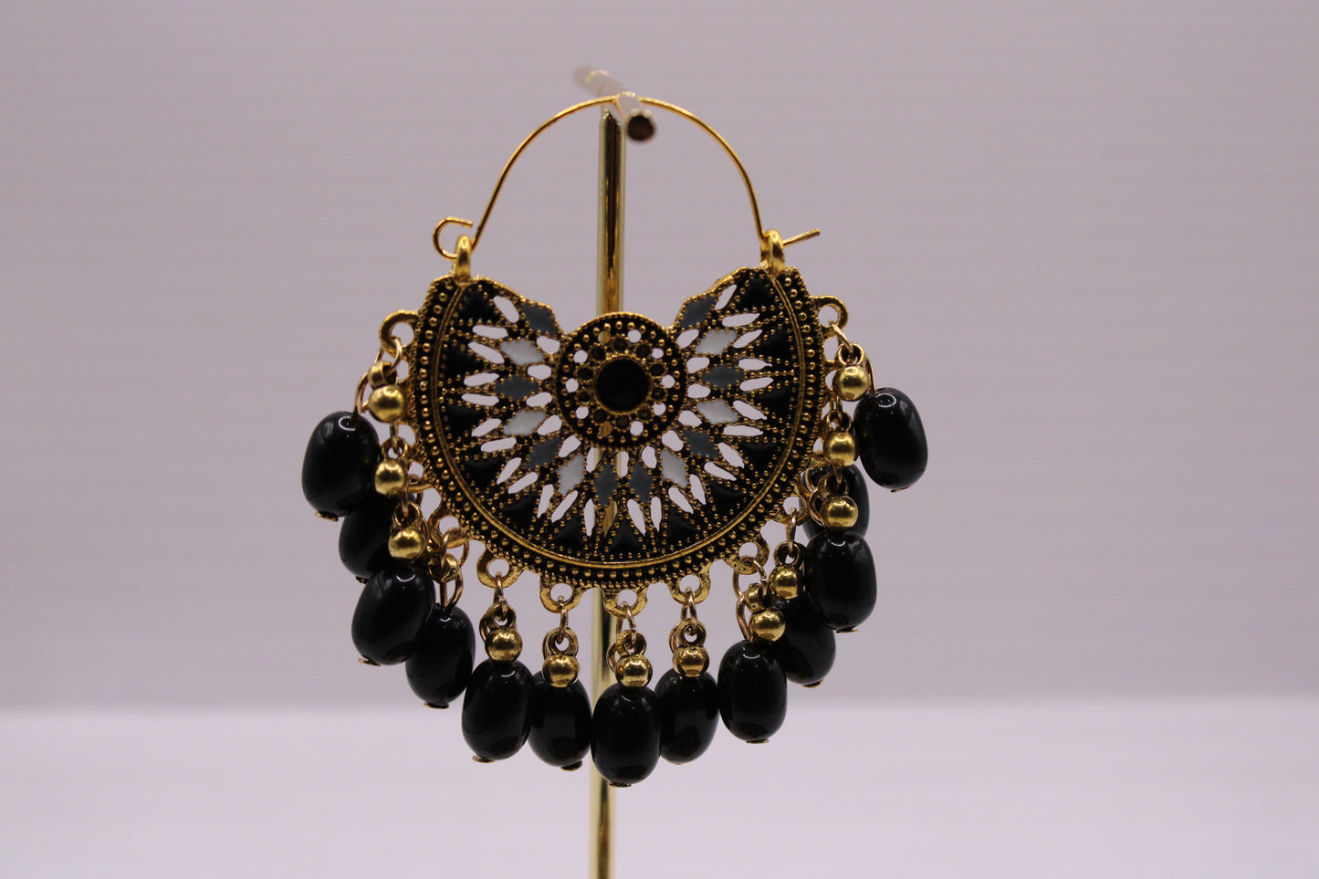 Moroccan Style Black Earrings