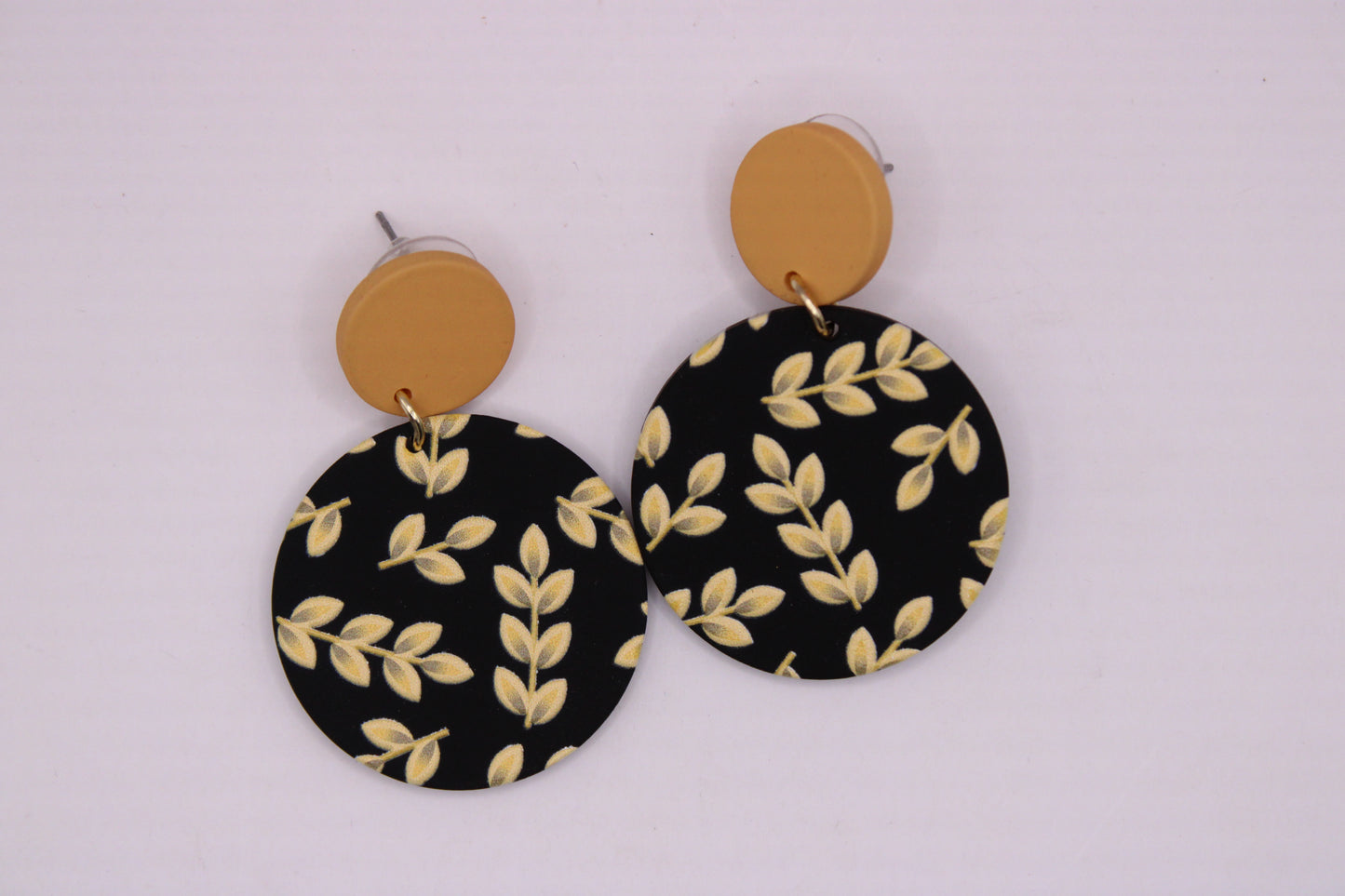 Geometric Round Drop Earrings