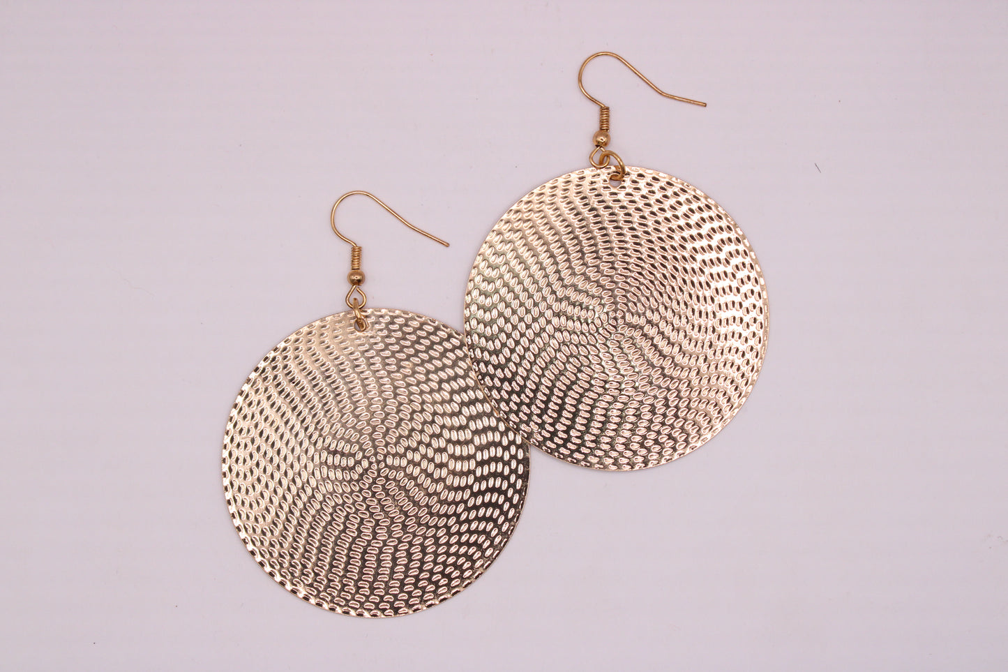 Textured Medallion Earrings